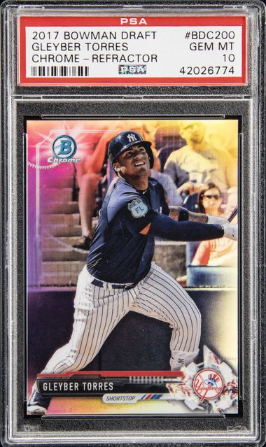 Gleyber Torres 2017 Bowman Chrome Rookie Card