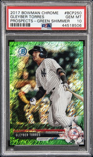 Gleyber Torres 2017 Bowman Chrome Rookie Card