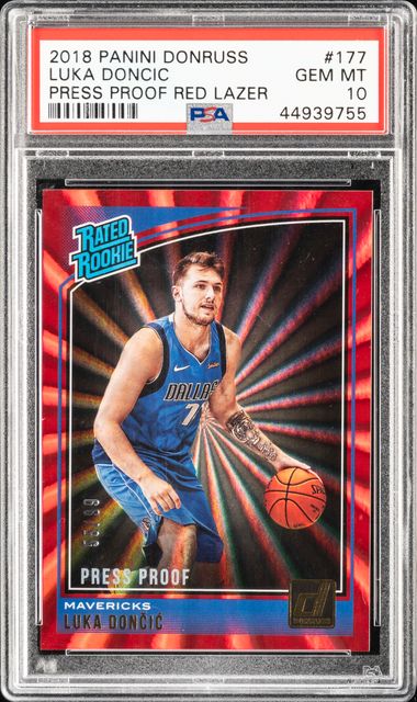 2018-19 Panini Donruss Basketball #177 Luka Doncic Rookie Card Dallas  Mavericks - Rated Rookie