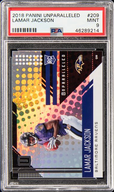 Lamar Jackson 2018 Panini Unparalleled Rookie Card