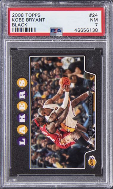 2008 Topps Black 24 Kobe Bryant – PSA NM 7 on Goldin Auctions