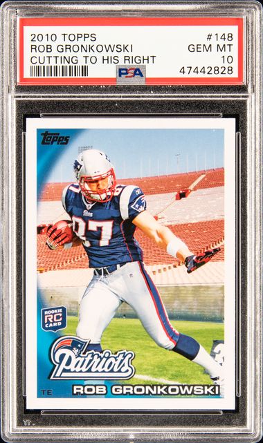 2013 Topps #210 Rob Gronkowski Patriots Red Jersey Psa 10