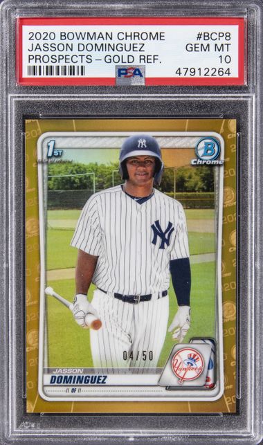 Jasson Dominguez Rookie Card. Gem 10