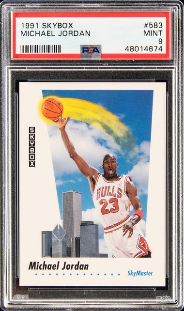 1997-98 SkyBox Premium Silky Smooth #1 Michael Jordan - PSA 