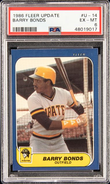 Barry Bonds Rookie Card 1987 Fleer #604