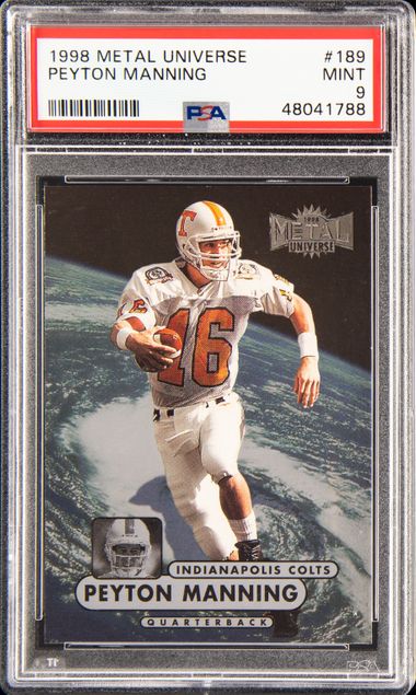 Peyton Manning Rookie Card Rankings and What's the Most Valuable