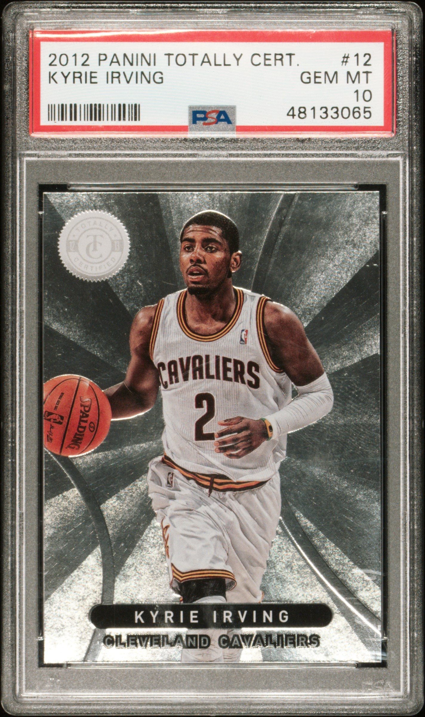 2012 Panini Totally Certified 12 Kyrie Irving Rookie Card – PSA GEM MT 10