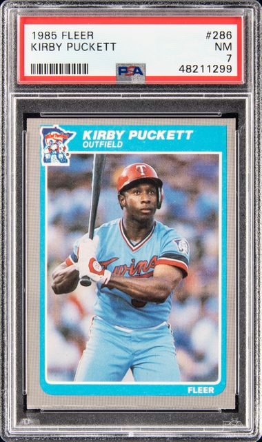  1985 Fleer Baseball #286 Kirby Puckett Rookie Card