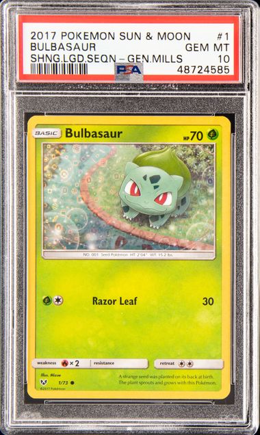 Bulbasaur Shining Legends Pokemon Card