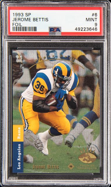 1993 SP Foil #6 Jerome Bettis PSA 9 on Goldin Marketplace