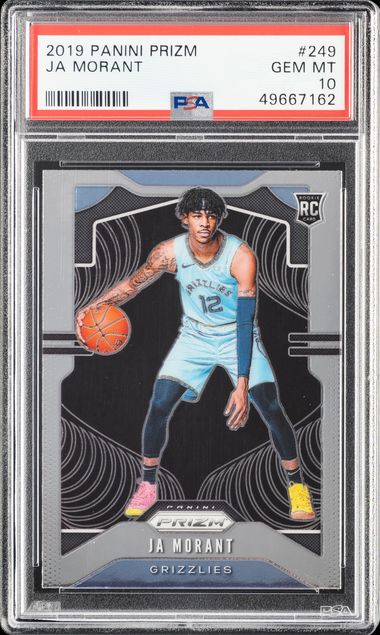 2023-24 Panini Donruss Night Moves #3 Ja Morant – PSA NM-MT 8 on