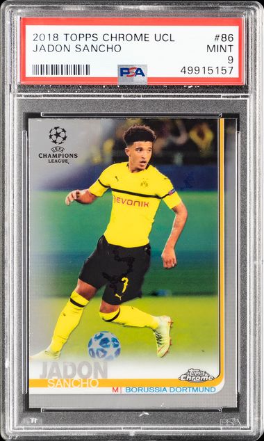 Store ROOKIE PSA 8 2018 Jadon Sancho