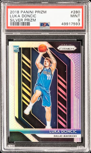 2018-19 Panini Prizm Silver Prizm #280 Luka Doncic Rookie Card