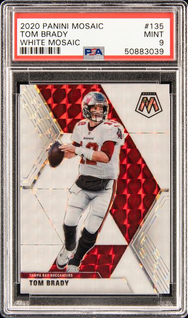 Tom Brady 2020 Panini Mosaic Mosaic Camo Pink #135 (PSA 10)