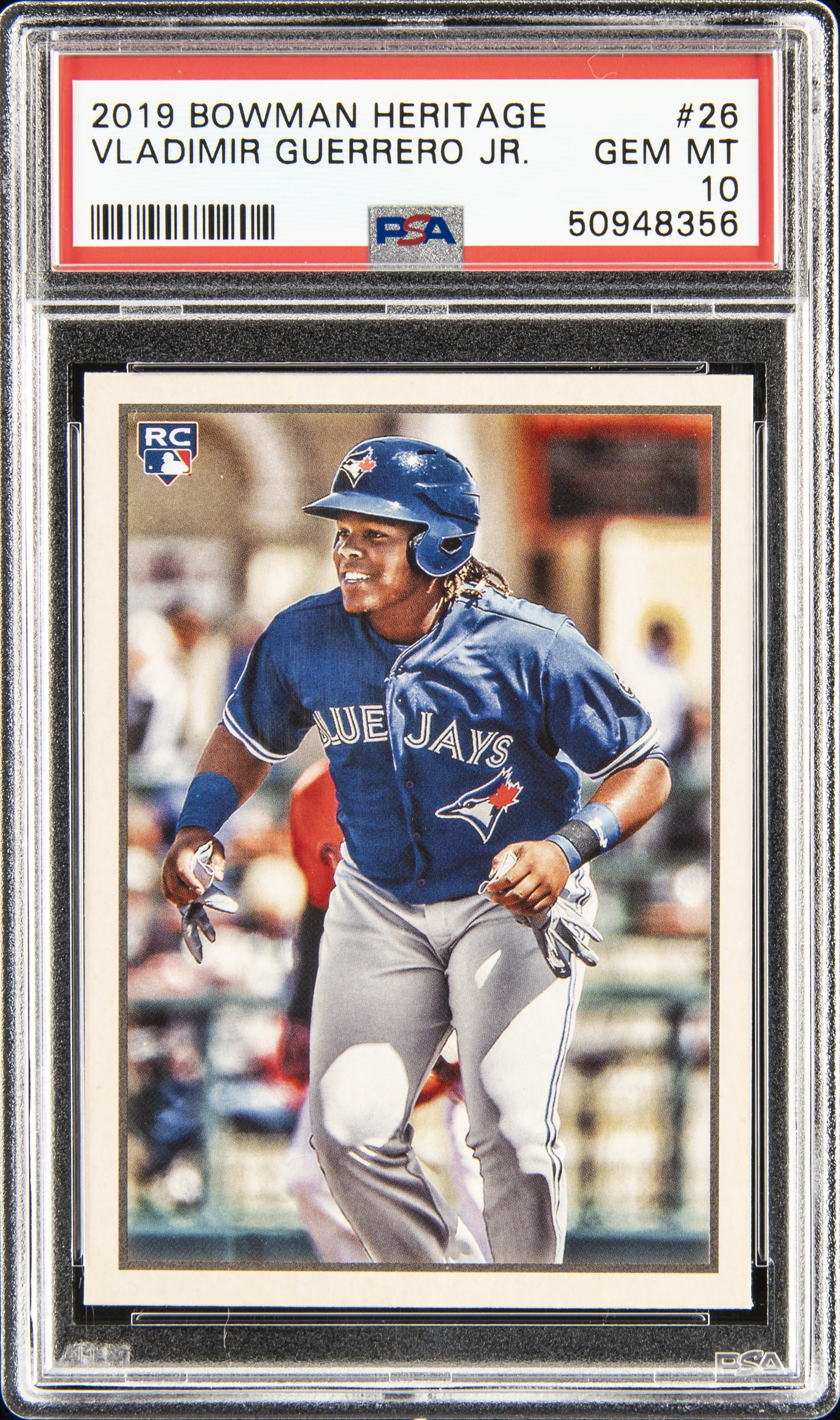 2019 Bowman Heritage #26 Vladimir Guerrero Jr. Rookie Card – PSA GEM MT 10