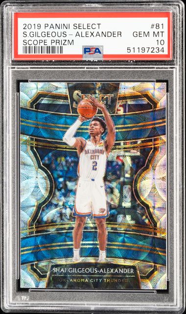 2019-20 Panini Select Scope Prizm 81 Shai Gilgeous-Alexander – PSA