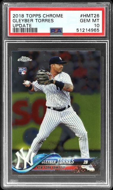 Gleyber Torres New York Yankees 2018 Topps Chrome Update # HMT33 Rookie Card