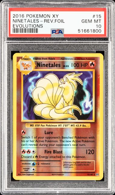 2016 Pokémon shops XY Zapdos Reverse Foil PSA 8