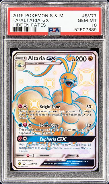 Lucario GX Shiny Vault Full Art - PSA 9 Mint