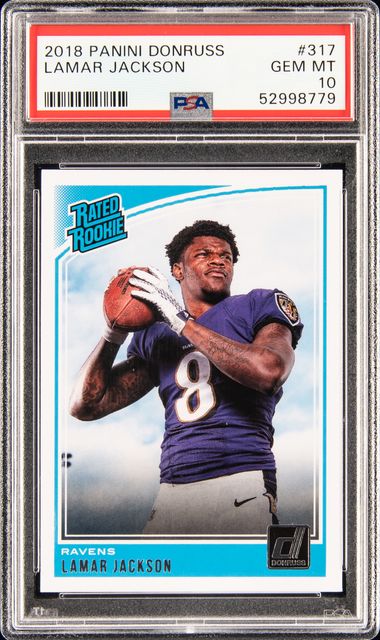 2018 PANINI CONTENDERS #112 LAMAR JACKSON AUTOGRAPHED PLAYOFF