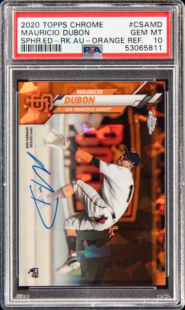 2020 Topps Chrome Sapphire Edition Rookie Autograph Orange