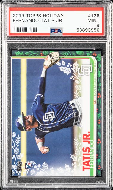 2019 Topps Holiday #126 Fernando Tatis Jr. Rookie Card – PSA MINT