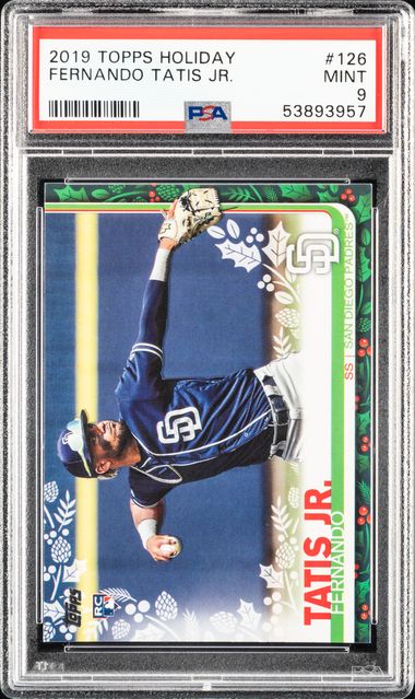 2019 Topps Holiday #126 Fernando Tatis Jr. Rookie Card – PSA MINT