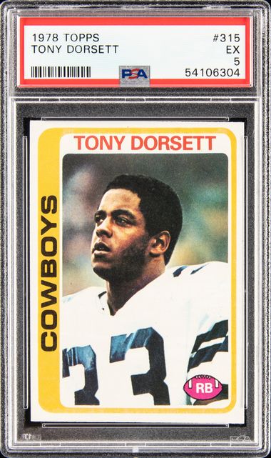 Tony Dorsett football card (Dallas Cowboys) 1994  