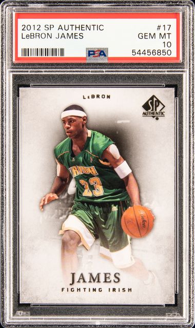 2012 SP Authentic 17 LeBron James – PSA GEM MT 10 on Goldin Auctions