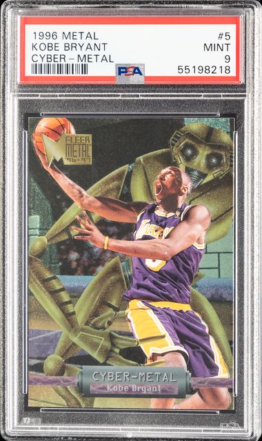 1996 Metal Cyber-Metal 5 Kobe Bryant PSA 9 on Goldin Auctions