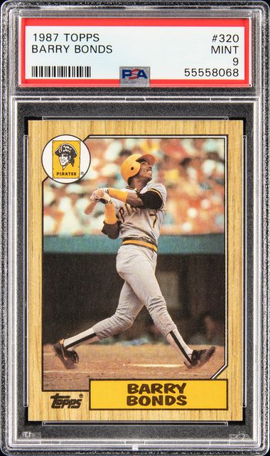 Lot - 1986 Barry Bonds Rookie Card Mint 9