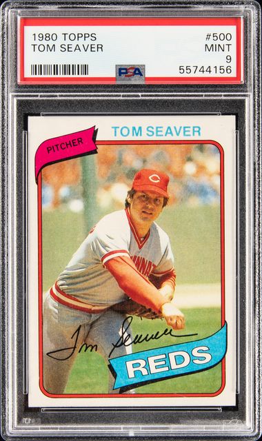 Tom Seaver Autographed 1980 Topps Card #500