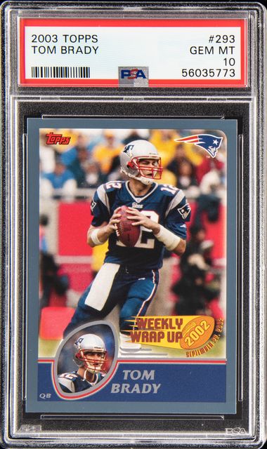 2003 Sweet Spot Classics PTB Tom Brady Patriots Logo Patch