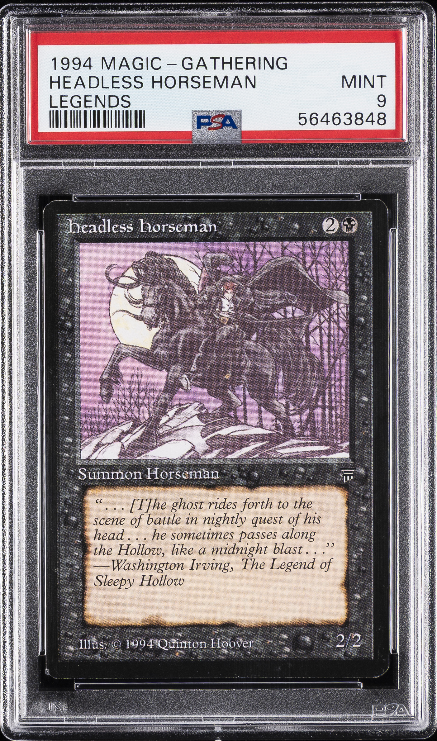 1994 #NA Headless Horseman PSA 9 Legends Magic The Gathering