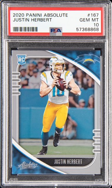 Justin Herbert 2020 Prizm Green #325 Price Guide - Sports Card Investor