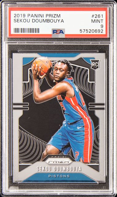 2019 Panini Prizm 261 Sekou Doumbouya PSA9 on Goldin Auctions