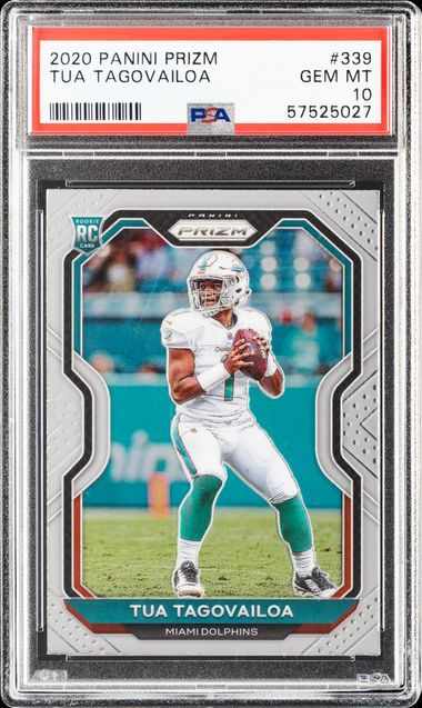 2020 Panini Prizm Red White Blue Tua Tagovailoa Rookie Card RC hotsell #339