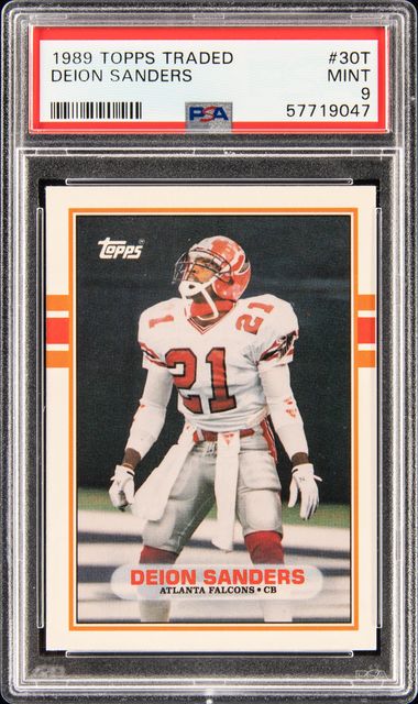 Lot - 1989 Score Deion Sanders Rookie