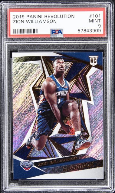 2019 Panini Revolution #101 Zion Williamson PSA 9 on Goldin