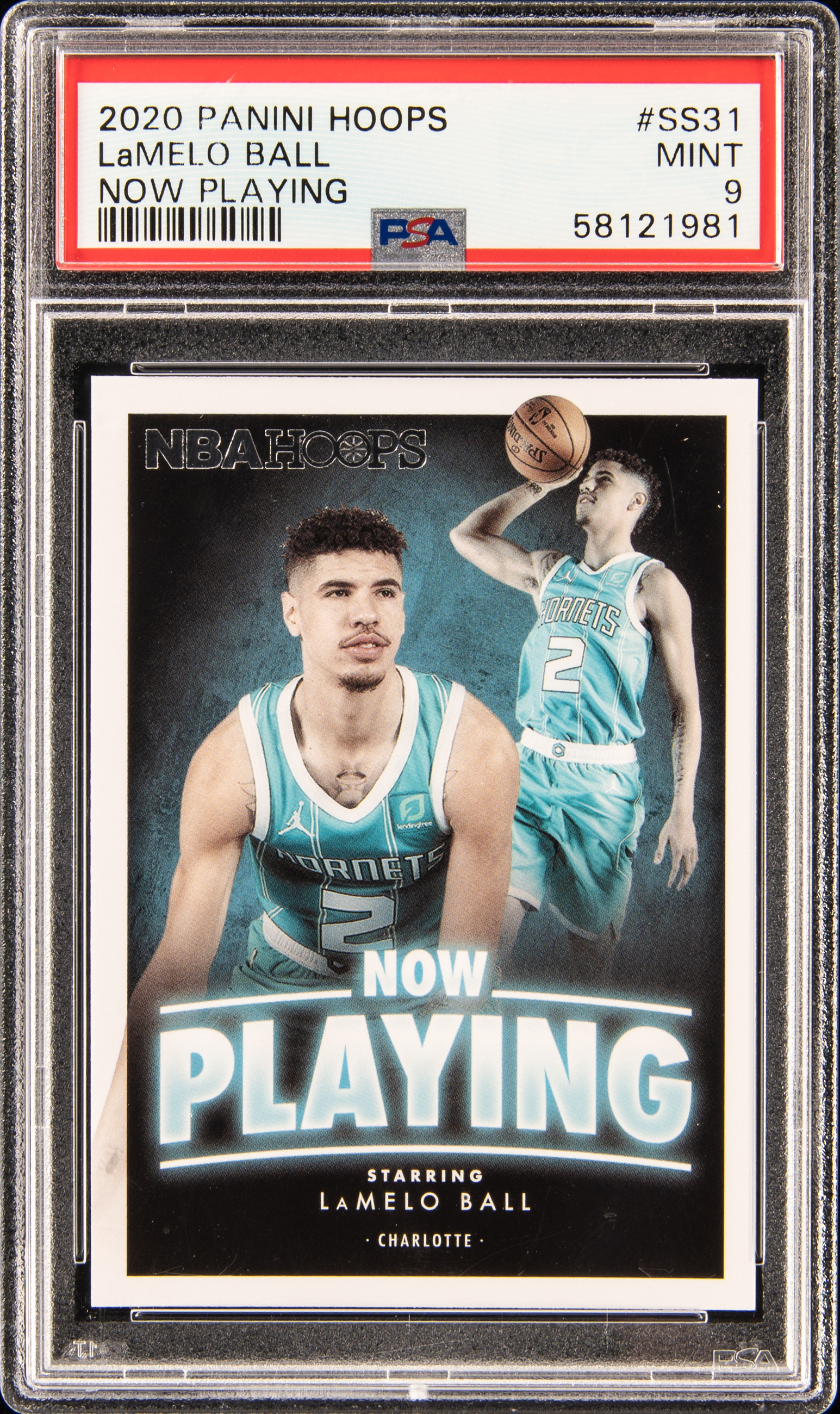 2020 Panini Hoops Now Playing Ss31 Lamelo Ball – PSA MINT 9