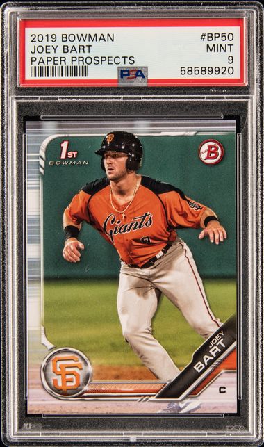 2019 Bowman Mega Box Chrome Orange Jersey #50 Joey Bart Rookie Card – PSA  GEM MT 10 on Goldin Auctions