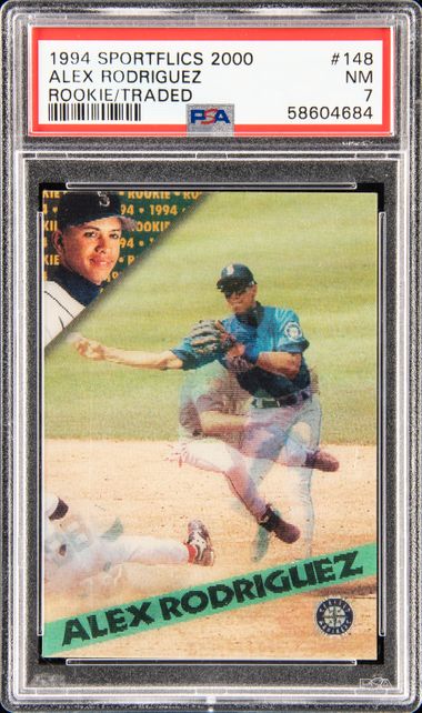 Sold at Auction: Lot of 2 ALEX RODRIGUEZ Rookie Baseball Cards