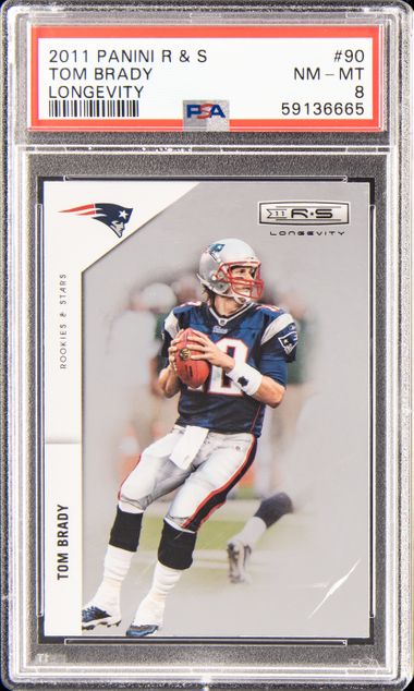 2022 Panini Select Draft Picks 32 Tom Brady – PSA NM-MT 8 on Goldin Auctions