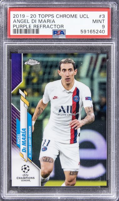 2019 Topps Chrome Uefa Champions League Purple Refractor 3 Angel