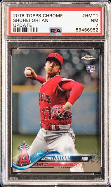 Shohei Ohtani 2018 Topps Chrome Update #HMT32 RD RC (PSA 10)