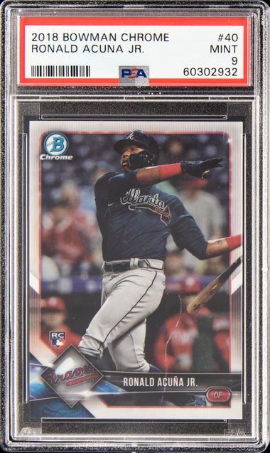 Ronald Acuna Jr 2019 Topps Throwback Thursday Autographed Rookie