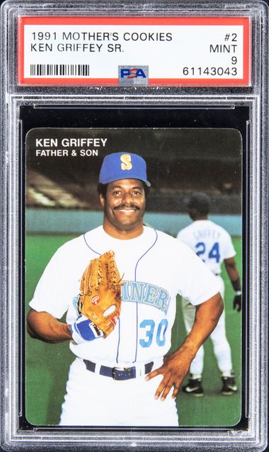 1991 Mother's Cookies Ken Griffey Jr Ken Griffey Sr