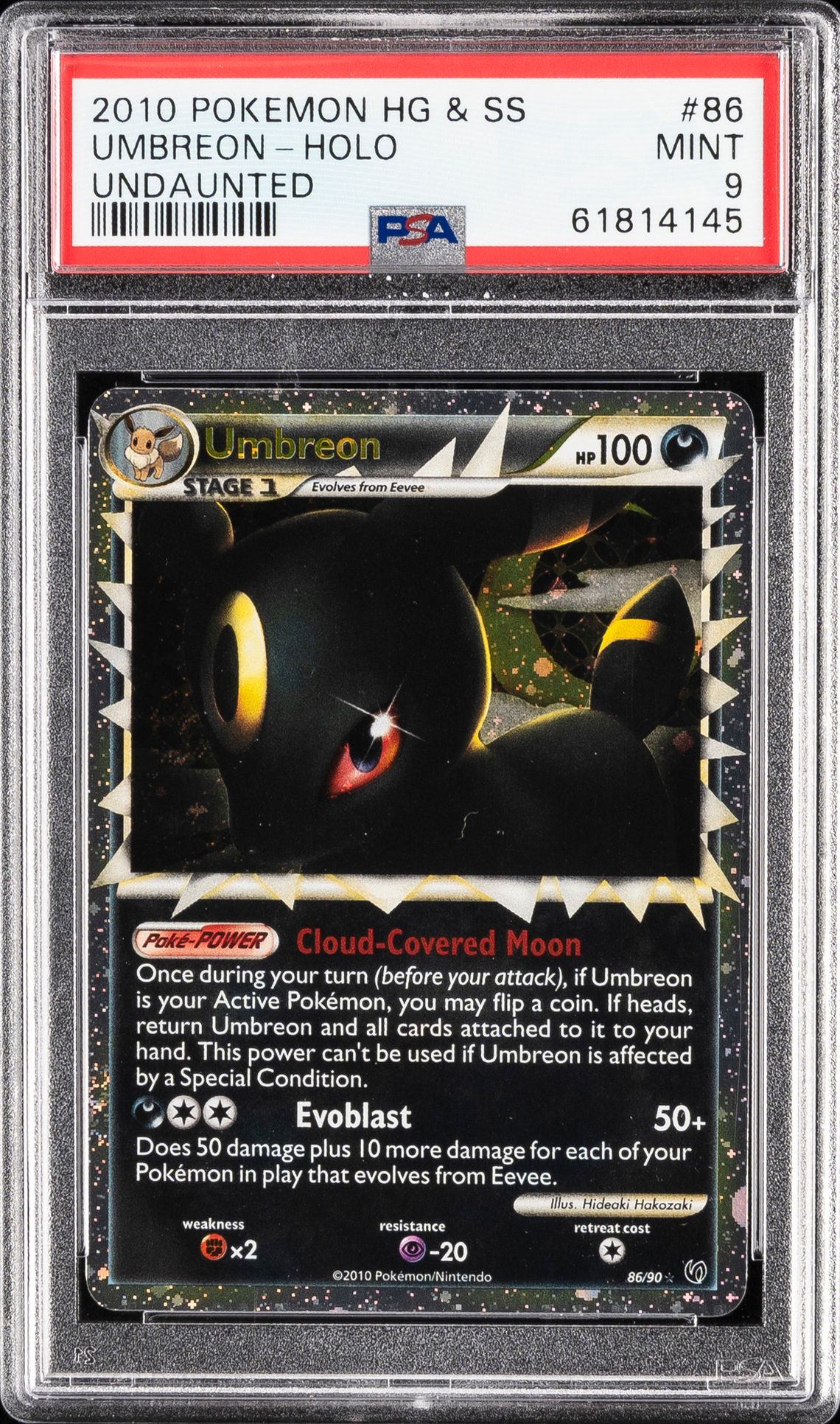 UMBREON-HOLO POKEMON HEARTGOLD & SOULSILVER UNDAUNTED 2010