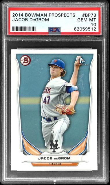 Jacob Degrom 2014 Bowman Autograph 1st Bowman Rookie Card #BP73