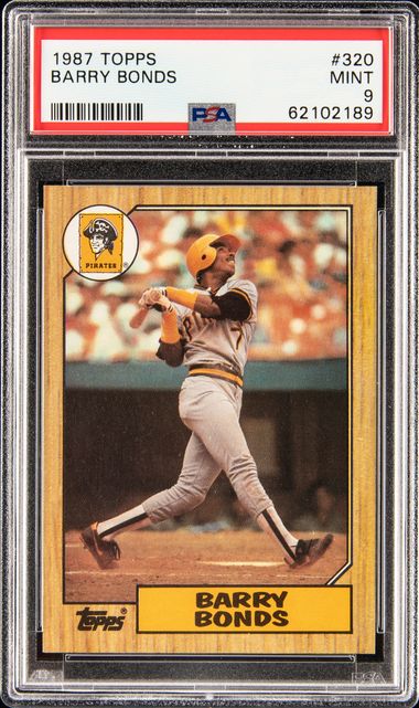  1987 Topps Baseball #320 Barry Bonds Rookie Card